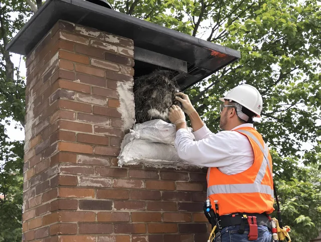 Humane removal of debris and animals by Fairhaven Chimney Sweep in Fairhaven, MA