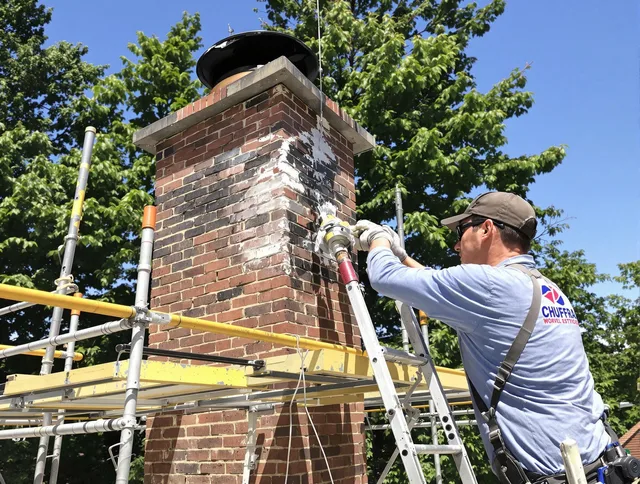 Structural chimney repair by Fairhaven Chimney Sweep in Fairhaven, MA