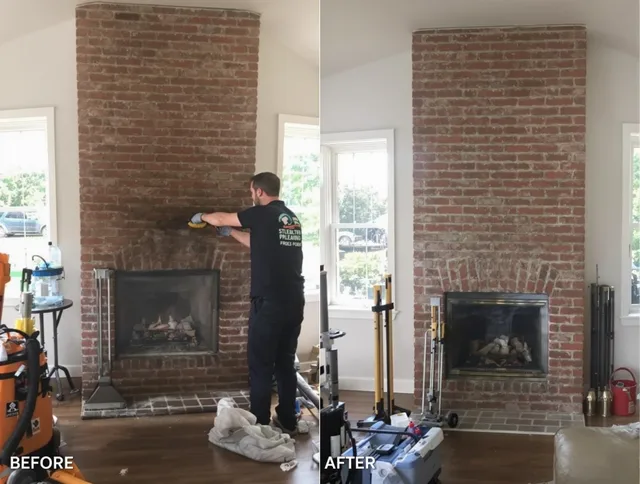 Finished chimney sweeping service by Fairhaven Chimney Sweep in Fairhaven, MA
