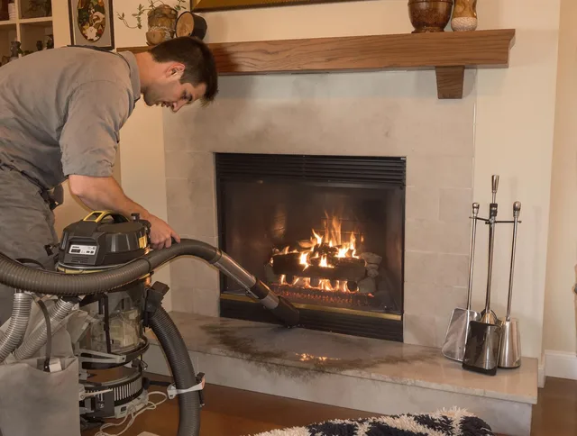 Routine fireplace upkeep by Fairhaven Chimney Sweep in Fairhaven, MA