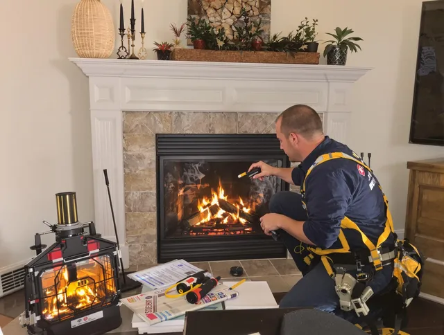 Safety-focused fireplace inspection by Fairhaven Chimney Sweep in Fairhaven, MA