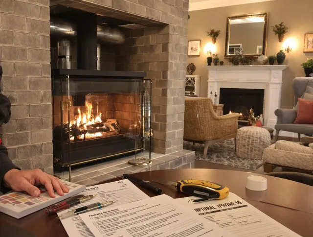 Fairhaven Chimney Sweep verifying fireplace safety measures in Fairhaven, MA