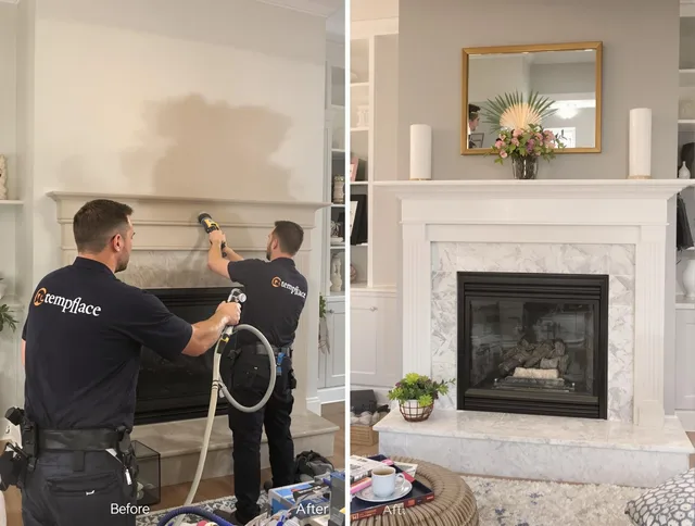 Professional soot removal by Fairhaven Chimney Sweep team in Fairhaven, MA
